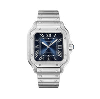 SANTOS DE CARTIER WATCH BLUE
Large model, automatic movement, steel, interchangeable metal bracelets